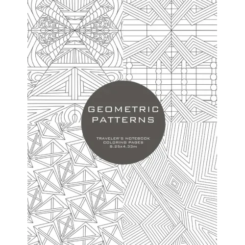 Geometric Patterns: Traveler's Notebook Coloring Pages