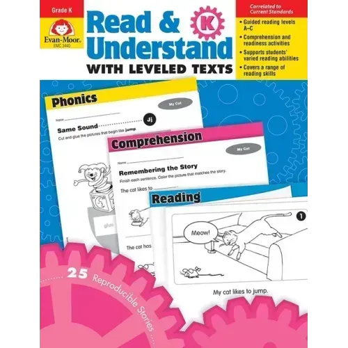 Read and Understand with Leveled Texts, Kindergarten Teacher Resource