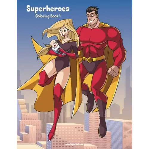 Superheroes Coloring Book 1