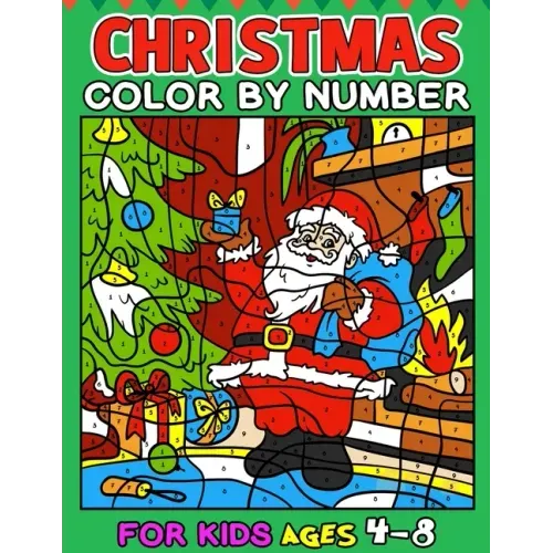 Christmas Color by Number for kids ages 4-8