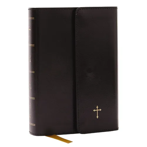 KJV Holy Bible: Compact with 43,000 Cross References, Black Leatherflex with Flap, Red Letter, Comfort Print: King James Version