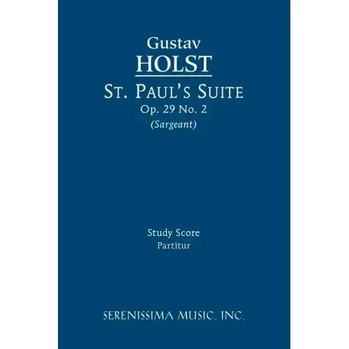 St. Paul's Suite, Op.29 No.2: Study score