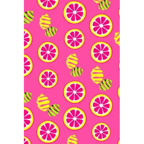 Pink Lemonade: A 6x9 Lemon Lime Notebook with 120 College Ruled Pages