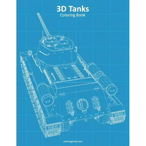 3D Tanks Coloring Book
