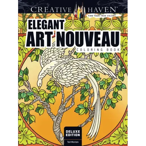 Elegant Art Nouveau Coloring Book