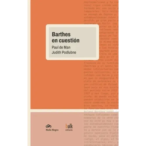 Barthes en cuestión