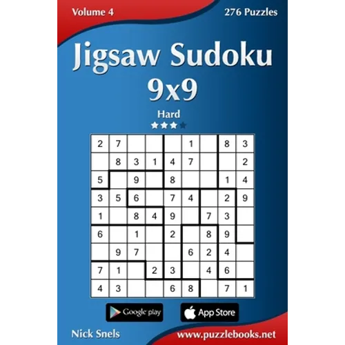 Jigsaw Sudoku 9x9 - Hard - Volume 4 - 276 Puzzles