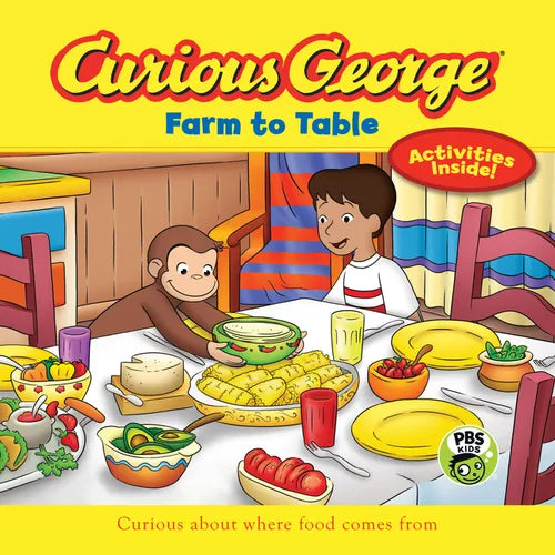 Curious George: Farm to Table: Curious about Where Food Comes from