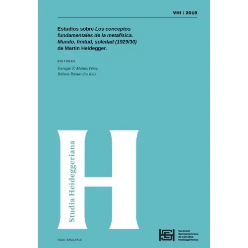 Studia Heideggeriana Vol VIII: Estudios sobre Los conceptos fundamentales de la metafísica. Mundo, finitud, soledad (1929/30) de Martin Heidegger