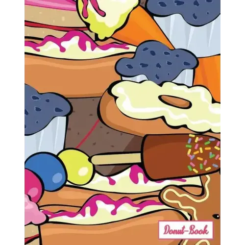 Donut-Book: donut and ice cream print cover