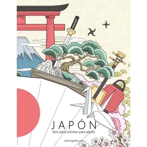 Japón libro para colorear para adultos 1