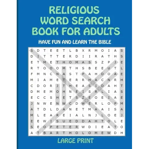 Religious Word Search Book for Adults: Have Fun and Learn the Bible Large Print