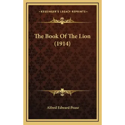 The Book Of The Lion (1914)