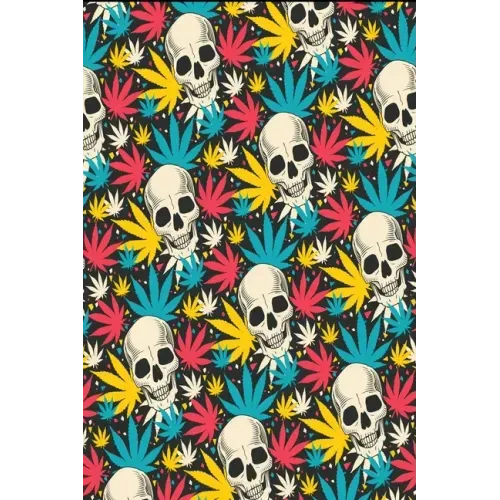 120 Pages DINA5: Cannabis Graphic Jorunal Book For Marijuana Smoker 120 Pages DINA5