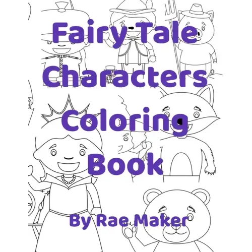 Fairy Tale Characters Coloring Book