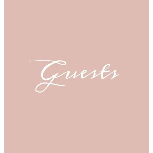 Guests Hardcover Guest Book: Blush Pink Guestbook Blank No Lines 64 Pages Keepsake Memory Book Sign In Registry for Visitors Comments Wedding Birth