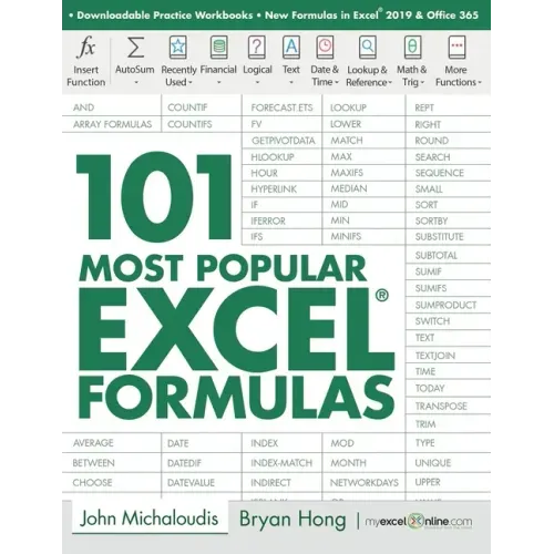 101 Most Popular Excel Formulas