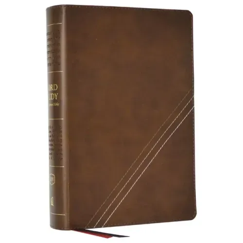 Kjv, Word Study Reference Bible, Leathersoft, Brown, Red Letter, Thumb Indexed, Comfort Print: 2,000 Keywords That Unlock the Meaning of the Bible