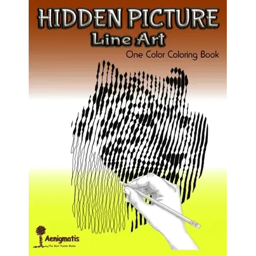 Hidden Picture Line Art: One Color Coloring Book
