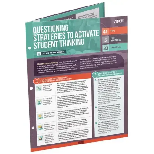 Questioning Strategies to Activate Student Thinking: Quick Reference Guide