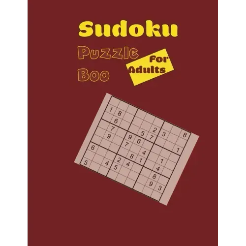 Sudoku Puzzle Boo for Adults: Sudoku Book for Adults, 101 pages with solutions, great gift,