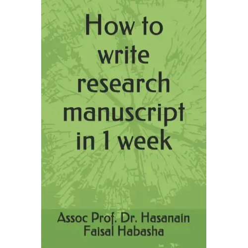 How to write research manuscript in 1 week