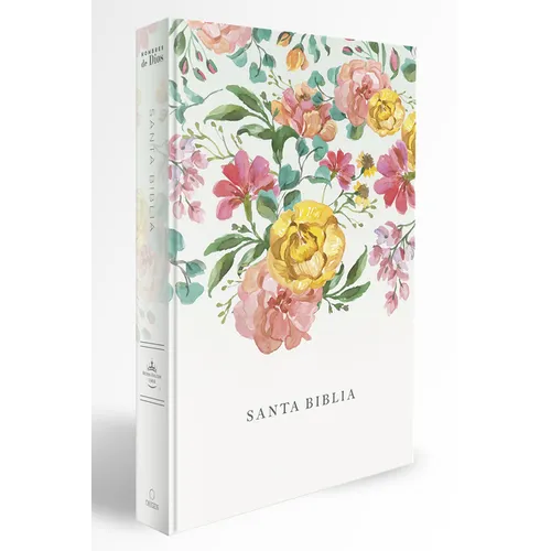 Biblia Reina Valera 1960 Tamaño Manual, Tapa Dura, Flores Rosadas / Spanish Bible Rvr 1960 Handy Size, Lp, Hc, Pink Flowers