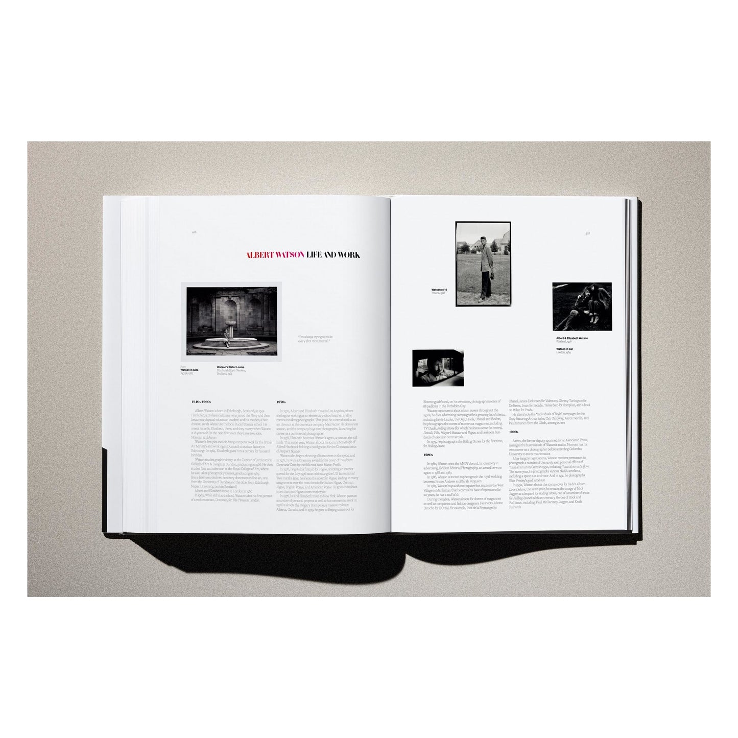 Albert Watson. Kaos (German, French, English) Book