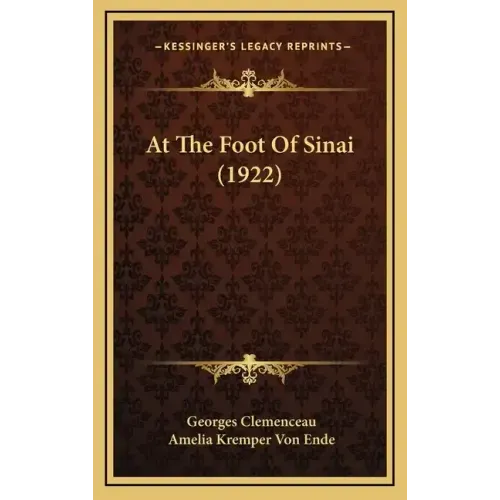 At the Foot of Sinai (1922)