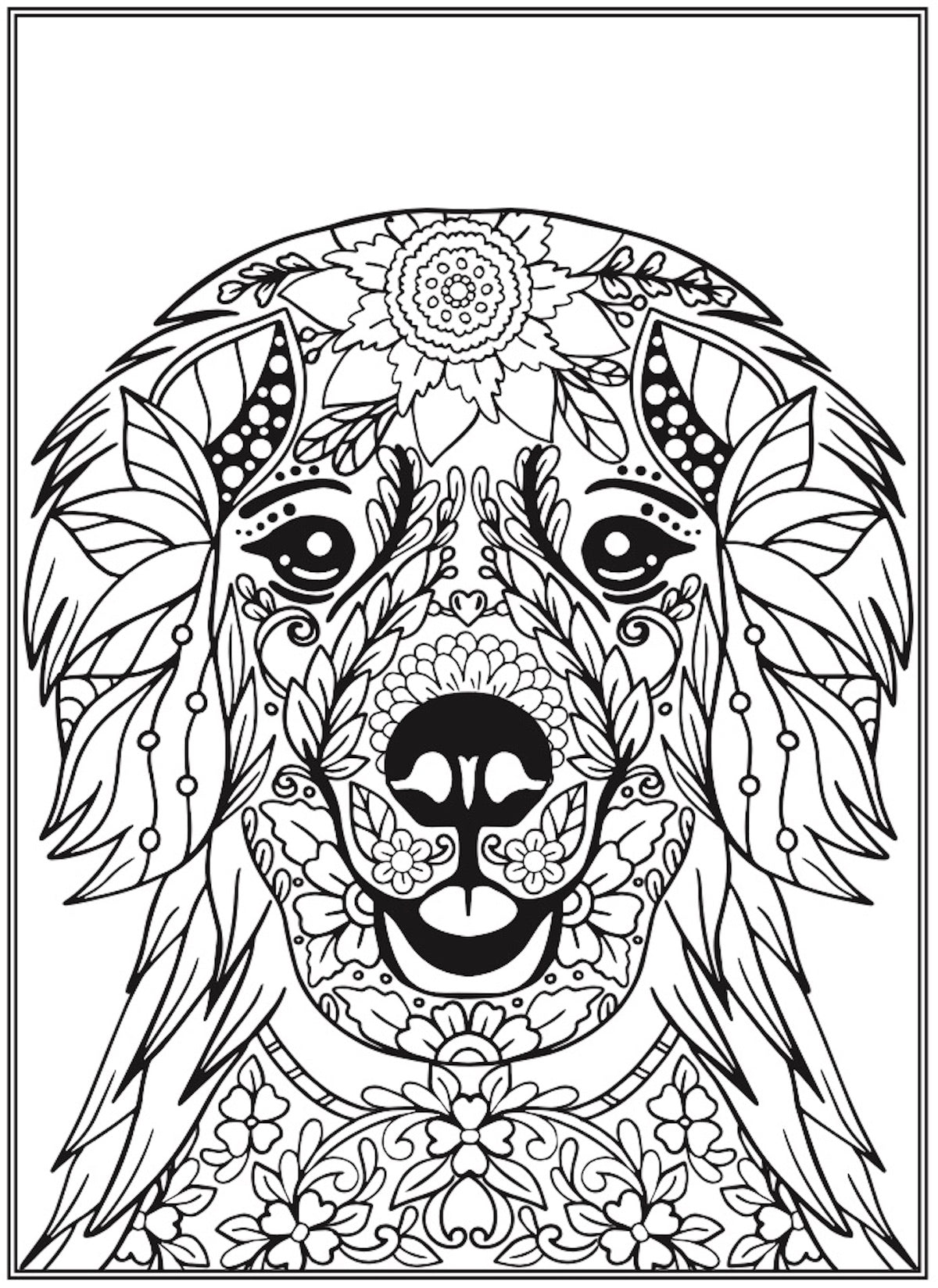Blissful - Dog Coloring: 32 Inspiring Designs