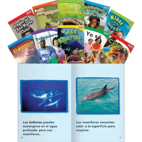 Time for Kids(r) Informational Text Grade 1 Spanish Readers Set 2 10-Book Set