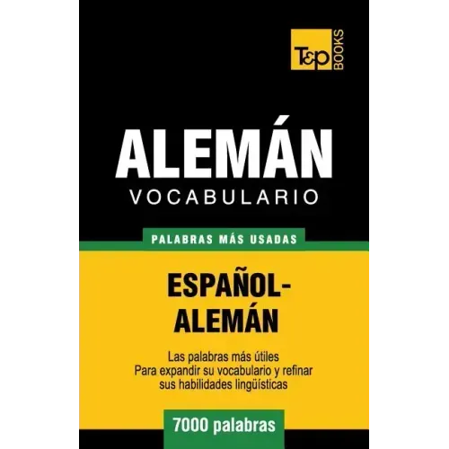 Vocabulario español-alemán - 7000 palabras más usadas