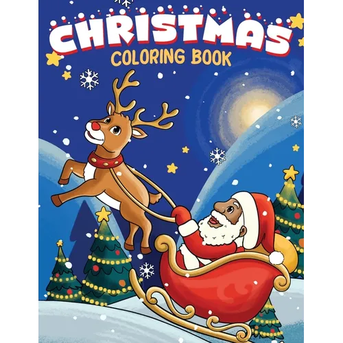 Christmas Coloring Book: Children's Coloring book featuring African-American Santa and children