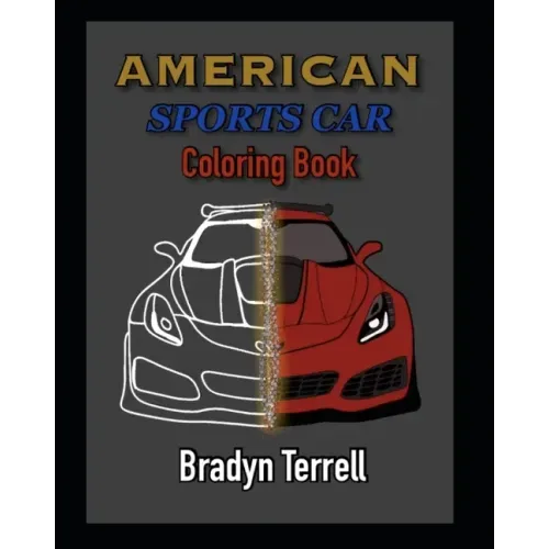 American Sports Car Coloring Book