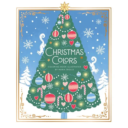 Christmas Colors: Hardcover Adult Coloring Book Featuring Thick, High-Quality Paper