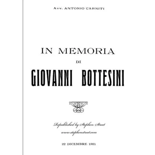 In Memoria di Giovanni Bottesini