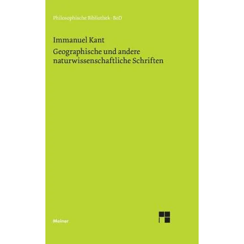 Geographische und andere naturwissenschaftliche Schriften