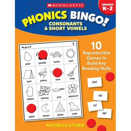 Phonics Bingo: Consonants & Short Vowels