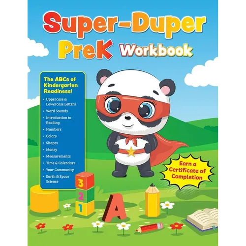Super-Duper Prek Workbook: Spark Pre-Reading, Writing, and Math Skills!