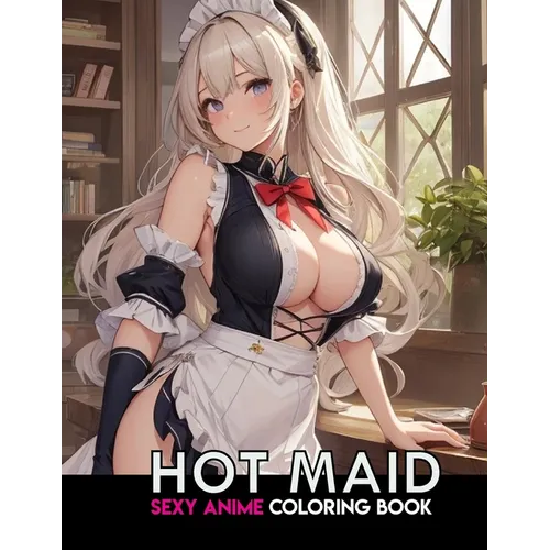 Sexy Anime Coloring Book: HOT MAID: NSFW Anime Girls Coloring Pages with Naughty Women Illustrations for Adults.
