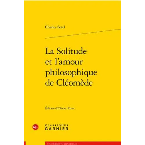 La Solitude Et l'Amour Philosophique de Cleomede