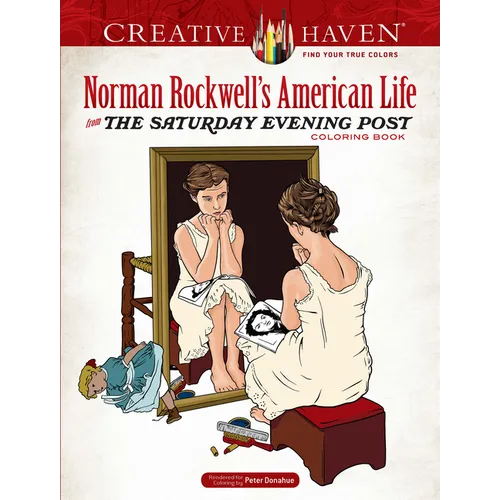 Creative Haven Norman Rockwell's American Life from the Saturday Evening Post Coloring Book - Paperback