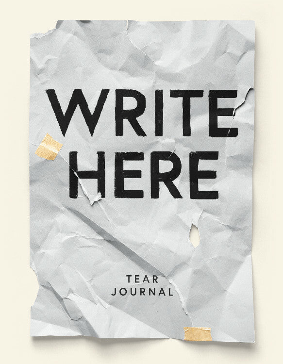 Write Here & Tear Journal, 200 Perforated Pages, Hardcover Notebook, 6x8.5 Easy Tear Pages Book