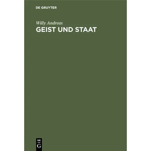 Geist Und Staat: Historische Porträts
