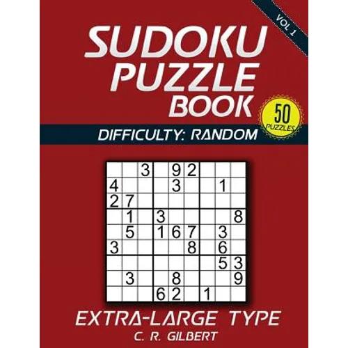 SUDOKU Puzzle Book - Extra Large Type (Vol 1)