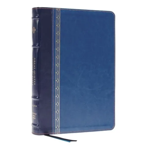 Nrsvce, Great Quotes Catholic Bible, Leathersoft, Blue, Comfort Print: Holy Bible