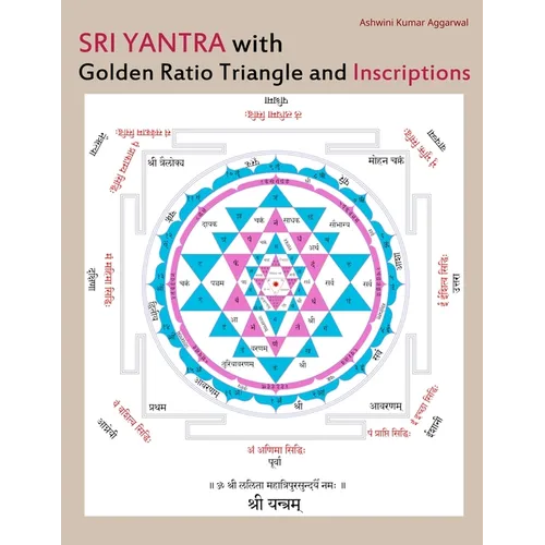 Sri Yantra with Golden Ratio Triangle and Inscriptions