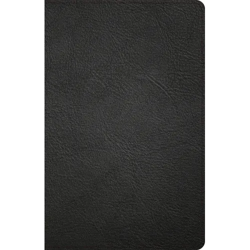 NASB Large Print Thinline Bible, Holman Handcrafted Collection, Black Premium Goatskin