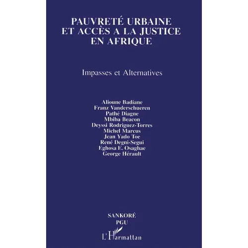 Pauvreté urbaine et accès à la justice en Afrique