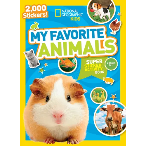 National Geographic Kids My Favorite Animals Super Sticker Activity Book